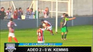 Fecha 4, Clausura 2012 LCF: A.D.E.O. 2 - 0 W. Kemmis