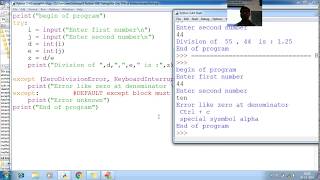 199 Python except block with multiple exception class Python Programming Tutorial for beginner to ad