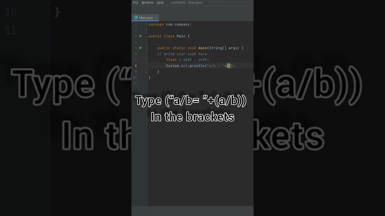 DIVISION OF TWO FLOATING POINT NUMBERS IN JAVA | CODING SHORTS | JAVA ...