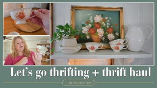 Let's go thrifting + THRIFT HAUL | Spend the day with me