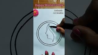 Women's Day Special Drawing/Happy women's day #shorts #art #drawing #youtubeshorts