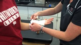 Whitworth Athletic Training - Wrist Hyperextension Taping