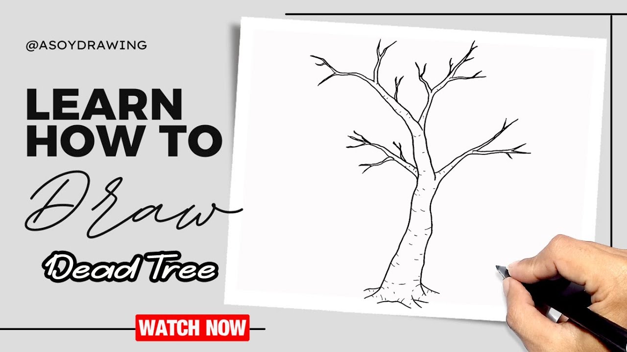 How To Draw Dead Tree Youtube