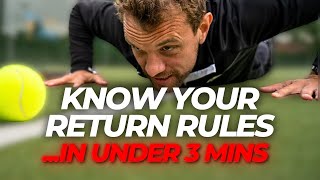 ESSENTIAL Return Rules: Avoid These MISTAKES \u0026 Elevate Your Game! | ThePadelSchool.com