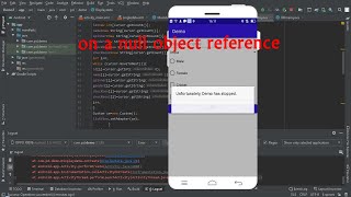 android studio | on a null object reference | Attempt to invoke virtual method