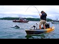 Kayak Fishing for HUGE King Salmon w/ @AddictedFishing