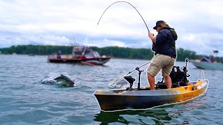 Kayak Fishing for HUGE King Salmon w/ @AddictedFishing