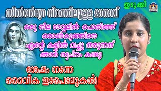 സിൽവർഗ്രേ നിറത്തിലുള്ള മാതാവ് ഒരു നീല ടൗവ്വലിൽ പൊതിഞ്ഞ് ഒരാൺകുഞ്ഞിനെ എന്റെ കയ്യിൽ വച്ചു തരുന്നത്