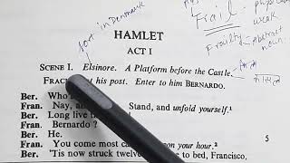 'Hamlet' by William Shakespeare Act I, Scene I fully explained in Hindi by Sulekha Jadaun