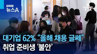 대기업 62% “올해 채용은 글쎄”…취업 준비생 ‘불안’ | 뉴스A