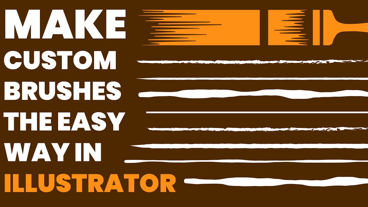 How To Make Custom Brushes Using Adobe Illustrator Youtube