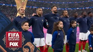 France & Morocco's walk-outs and National Anthems ahead of semifinals matchup at 2022 FIFA World Cup