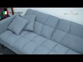 royaloak tivoli italian fabric sofa bed