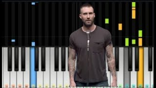 Girls Like You - Maroon5 - SLOW Piano Tutorial by Missing Lyrics