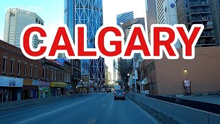 Driving in Calgary On 11th of February 2022 | CANADA