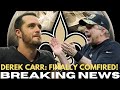 NEW ORLEANS SAINTS: DEREK CARR FINALLY CONFIRMED!😱😱😱🏈🏈🏈