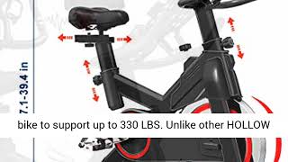 LABODI Exercise Bike Stationary Indoor Cycling Bike Cycle Bike Home Cardio Gym Belt Drive Workout