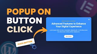 Elementor Popup on Button Click in WordPress | Elementor Pro Tutorial