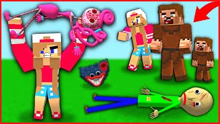 MUSCLE AYÇA PROTECTS HIS FAMILY FROM TERRIBLE CREATURES! 😂 - Minecraft