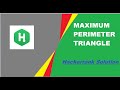 MAXIMUM PERIMETER TRIANGLE HACKERRANK SOLUTION