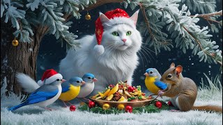 🔴24/7 LIVE CAT TV NO ADS 😺 Unlimited BIRDS \u0026 Red SQUIRRELS in Super Snow