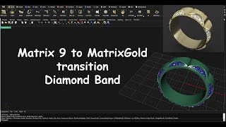 MatrixGold Diamond Band