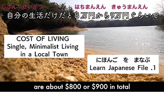 [File .1] Learn Japanese Language With Subtitles - Cost of living in a Japan Local Town