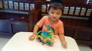 Atlas Plays With A Paw Patrol The Movie Rocky's Deluxe Transforming Vehicle (Reuse It Truck)