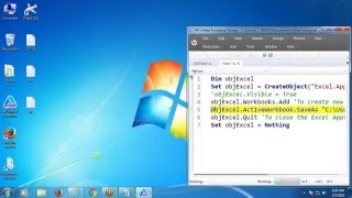 VBScript Excel Object Model