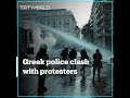 Greek police fire tear gas and water cannons at anti-vax protesters