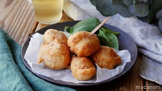 【山芋のもちもち揚げ】やみつきカリもち食感！お酒がすすむおつまみレシピ♪