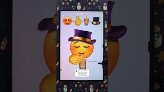 😍🧋🫰🎩 emoji mixing #digitalart #emojichallenge #funny #shorts