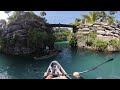 360 vr° 🥽 kayaking the hotel xcaret coves u0026 lagoon 5.7k