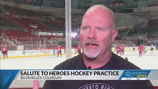 Hockey game at Bojangles Coliseum benefits local first responders