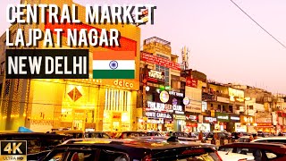 Walking And Exploring- Central Market Lajpat Nagar New Delhi India 🇮🇳 4K HDR Walking Tour Video