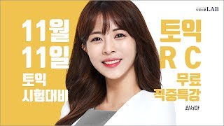 11월 11일 토익시험 대비 RC 무료특강 │ 시원스쿨랩(LAB) 토익인강