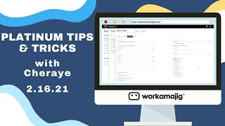 Workamajig Platinum Tips \u0026 Tricks