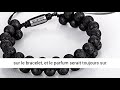 murtoo Bracelet en Pierre Naturelle pour Les Hommes, Braceletréglable de perlesavec Huile