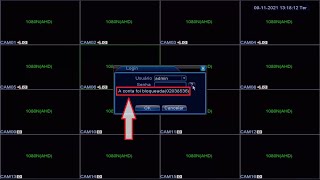 Como Desbloquear a Senha do DVR H264 XL Power Alive Luxvision Luatek por Codigo