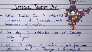 National Tourism Day | 10 Lines on National Tourism Day | Speech on National Tourism Day