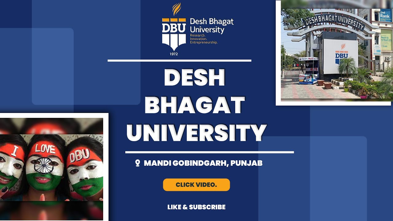 Desh Bhagat University, Mandi Gobindgarh, Punjab | DBU Admission ...