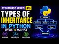 Types of Inheritance Explained | Python OOP Series #6