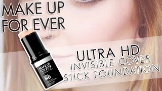 Review \u0026 Swatches: MAKE UP FOR EVER Ultra HD Invisible Cover Stick Foundation | Application Demo!