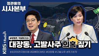 [정관용의 시사본부] 각설하고(2) | 대장동, 고발사주 수사 | 최민희 전 국회의원, 김병민 대변인(윤석열캠프) (KBS 211016))