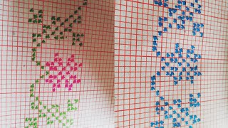 popular Cross Stitch Borderline patterns tutorial