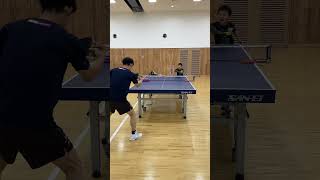 川口陽陽\u0026川口陽向🏓親子練習　#Shorts