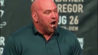 DANA WHITE ALMOST PASSING OUT FROM INTRODUCING CONOR MCGREGOR