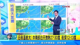 明低溫探12℃「溫差恐達18℃」！元宵天氣曝光　這區小心下雨│政常發揮