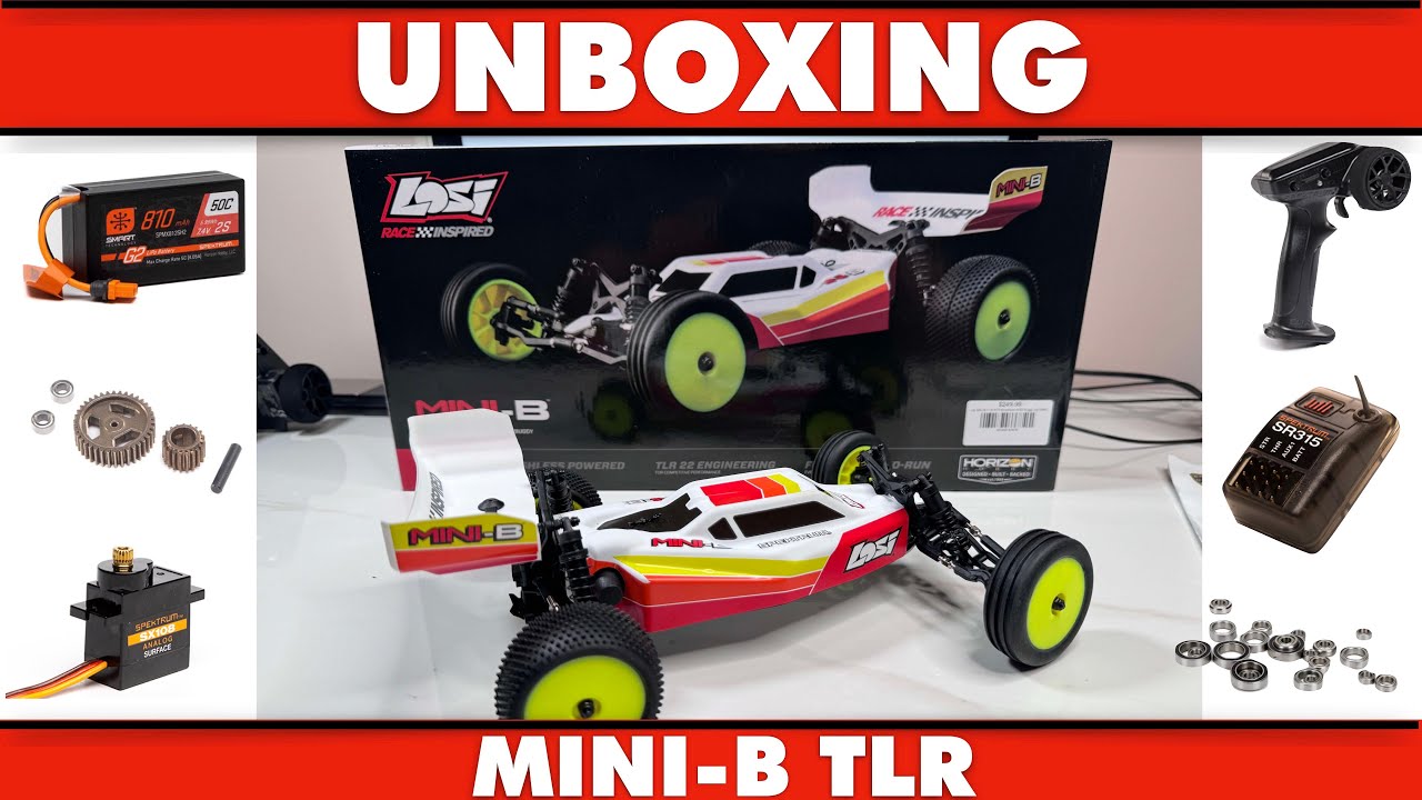 New ! Team Losi TLR - Mini B Brushless Comp Mini Buggy 1/18 Scale - YouTube