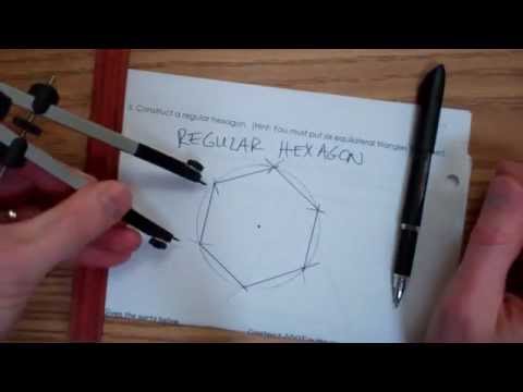 Regular Hexagon Construction Youtube